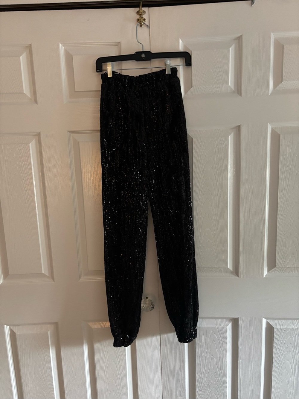 Abyss By Abby Black Sequin Ace Pants